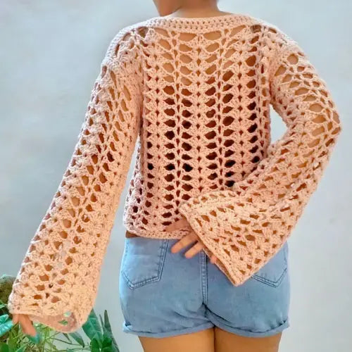Shanaya Crochet Top Pattern — Boho Bell Sleeve Top