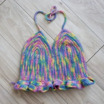 Sweet Treat Ruffle Crop Top Crochet Pattern — Boho Summer Top